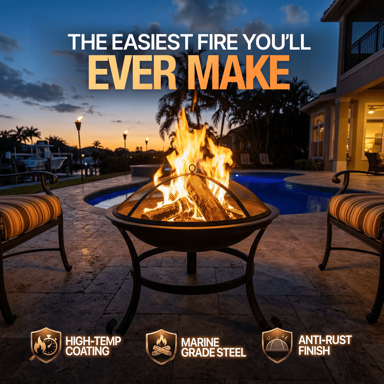 Bakyard™ Bonfire 2-in-1 Fire Pit