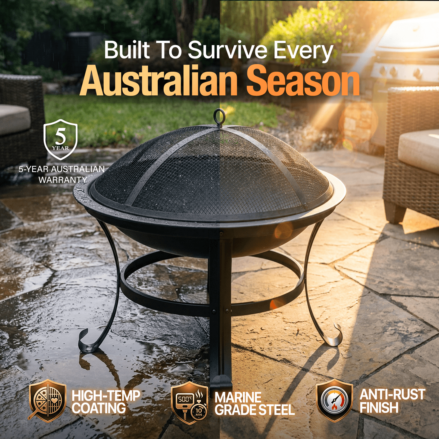 Bakyard™ Bonfire 2-in-1 Fire Pit