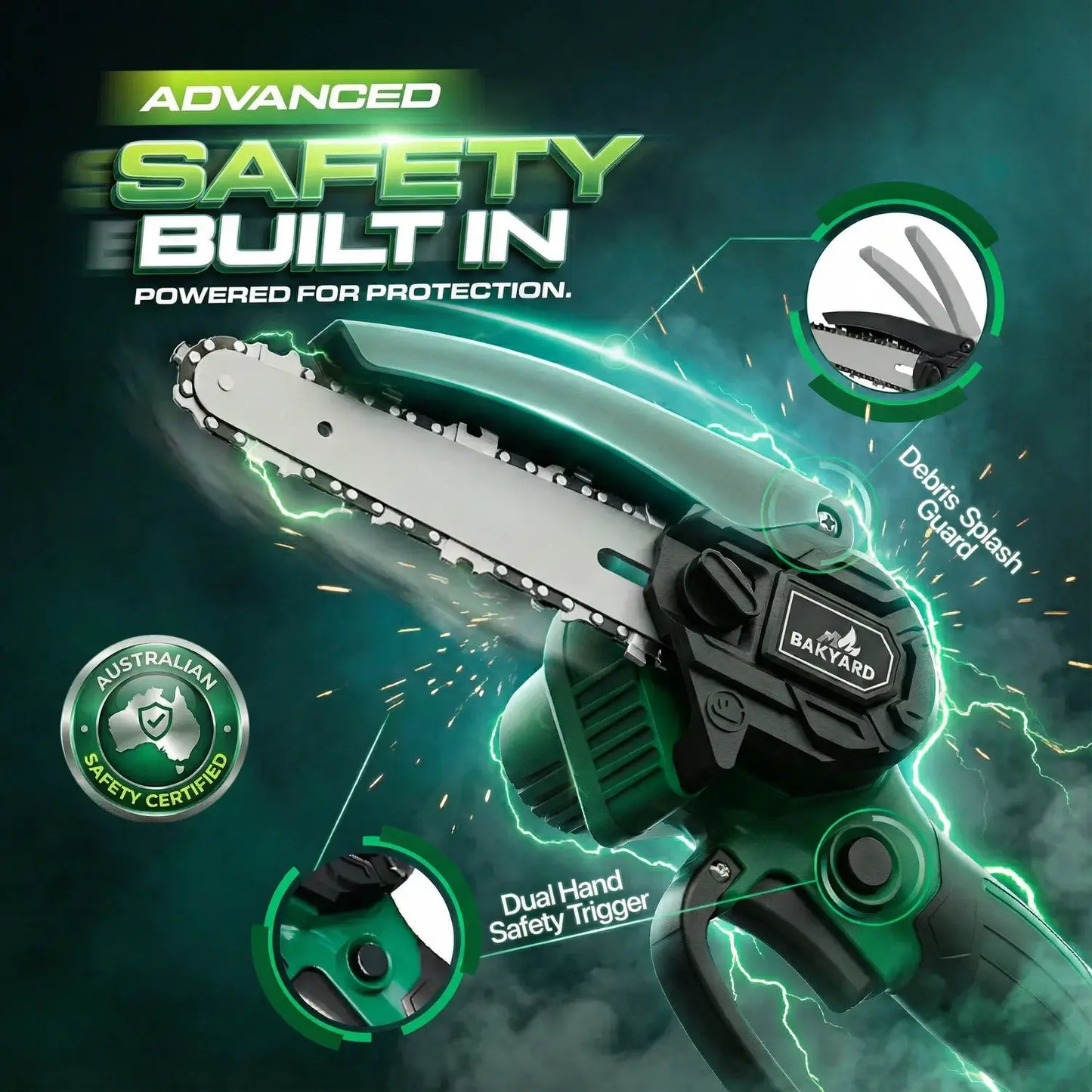 Bakyard Mini Cordless Chainsaw