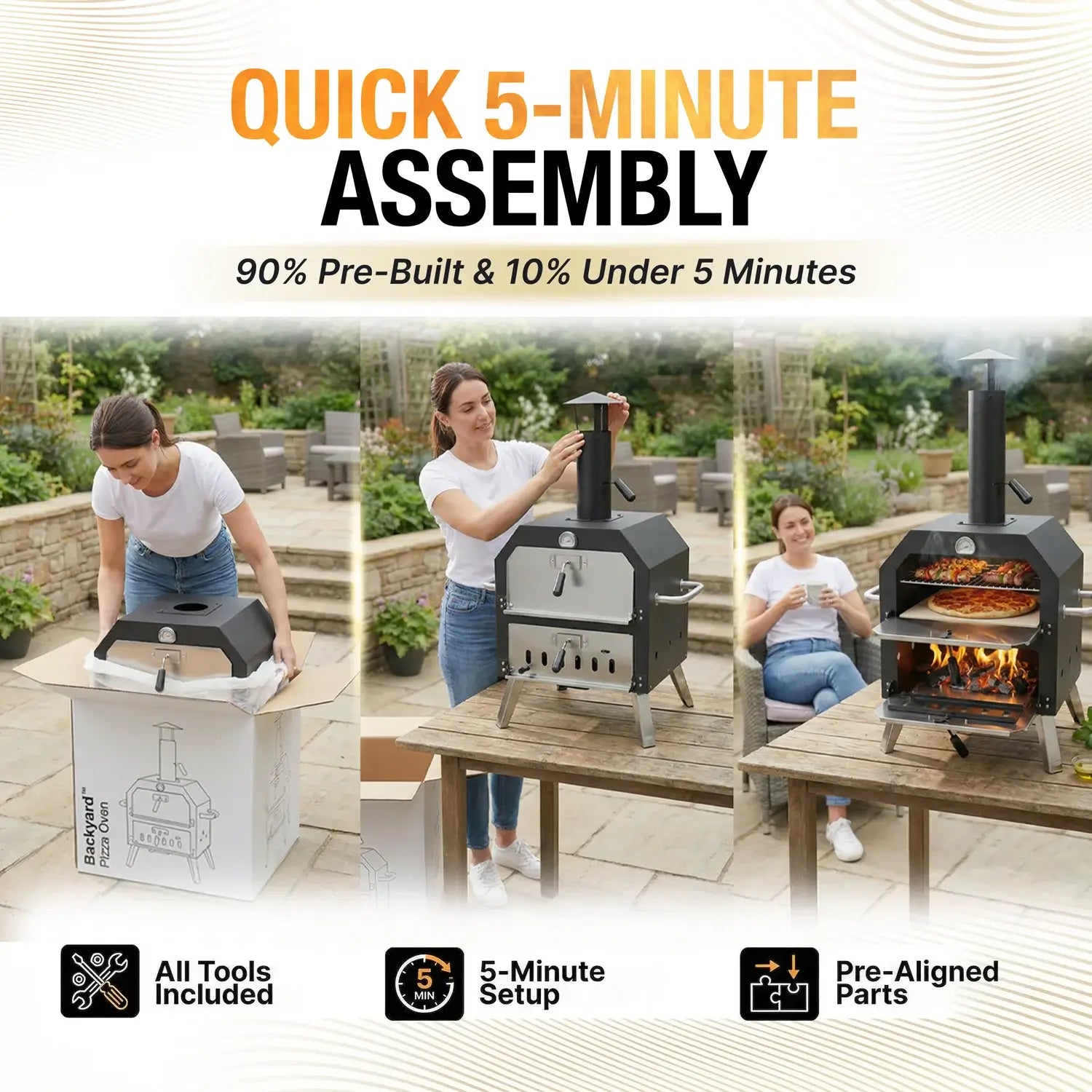 Bakyard™ 2 in 1 Pizza Oven