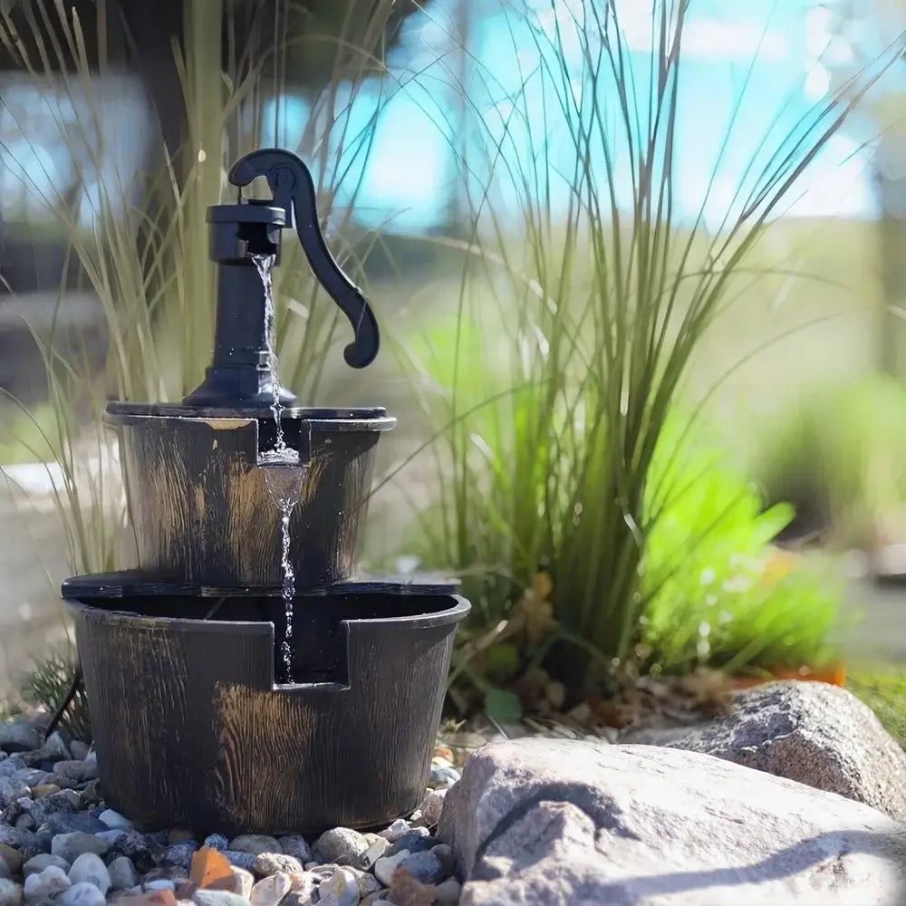 Bakyard Cascara Solar-Powered Water Fountain