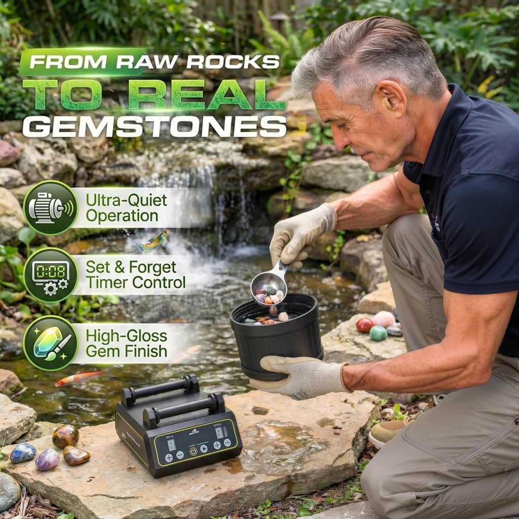 Bakyard Professional Electric Rock Tumbler Kit