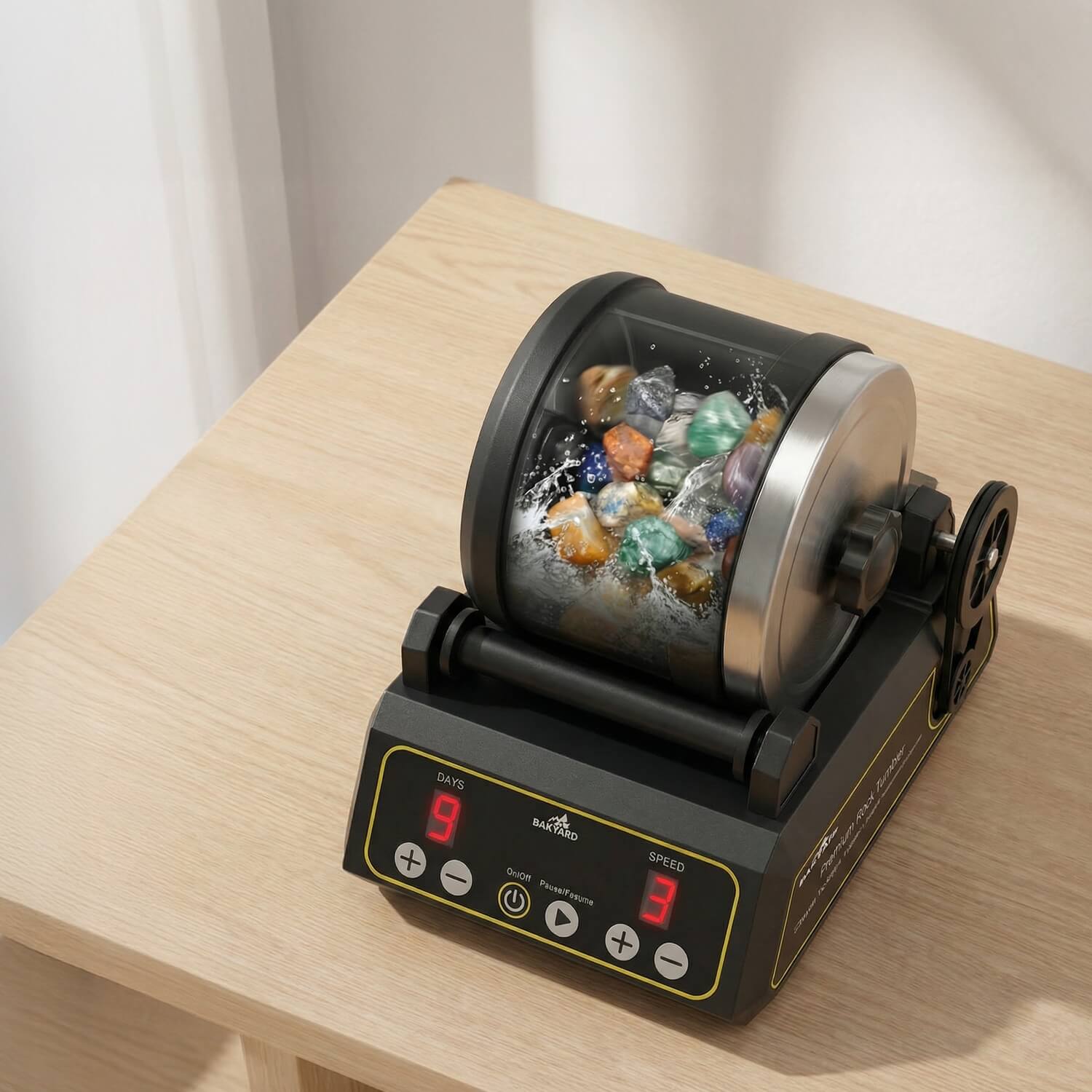 Bakyard Professional Electric Rock Tumbler Kit