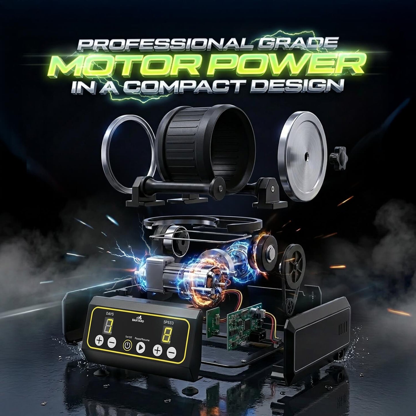 Bakyard Professional Electric Rock Tumbler Kit