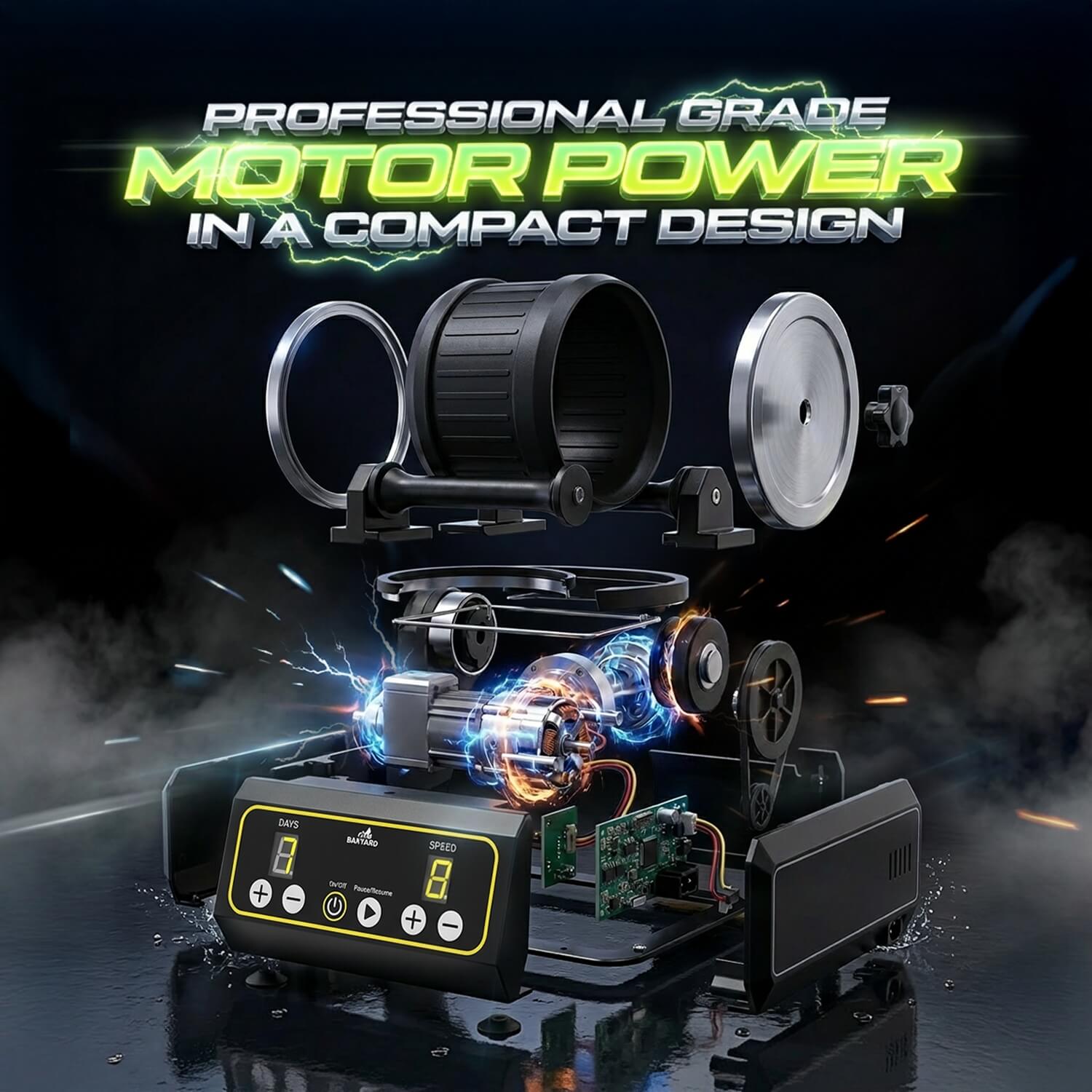 Bakyard Professional Electric Rock Tumbler Kit